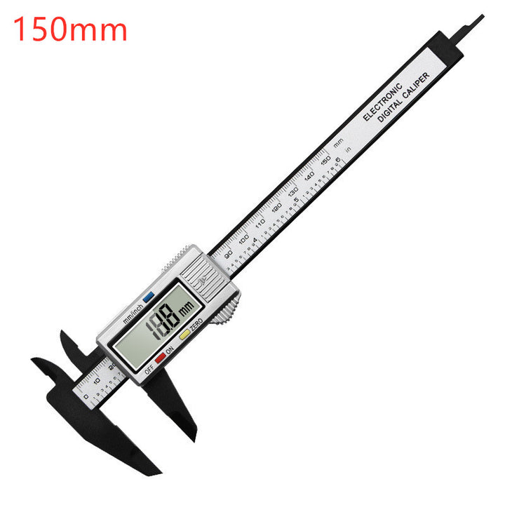 150mm Digital Caliper, Carbon Fiber Electronic Vernier Caliper Gauge Micrometer Measuring Tool Digital Ruler 100mm