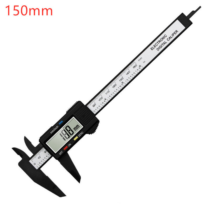 150mm Digital Caliper, Carbon Fiber Electronic Vernier Caliper Gauge Micrometer Measuring Tool Digital Ruler 100mm