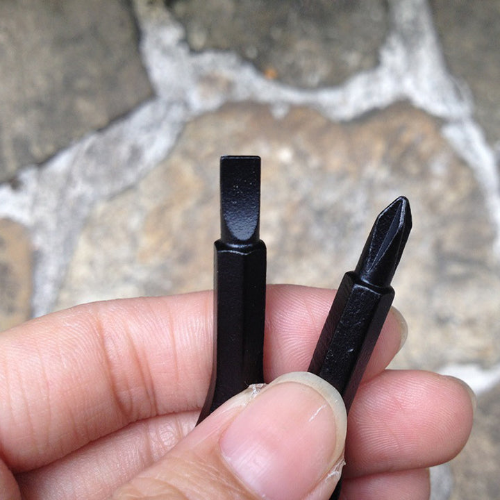 2pcs Mini Screwdriver Keychain - Compact Metal Tool for Everyday Use, No Electricity Needed