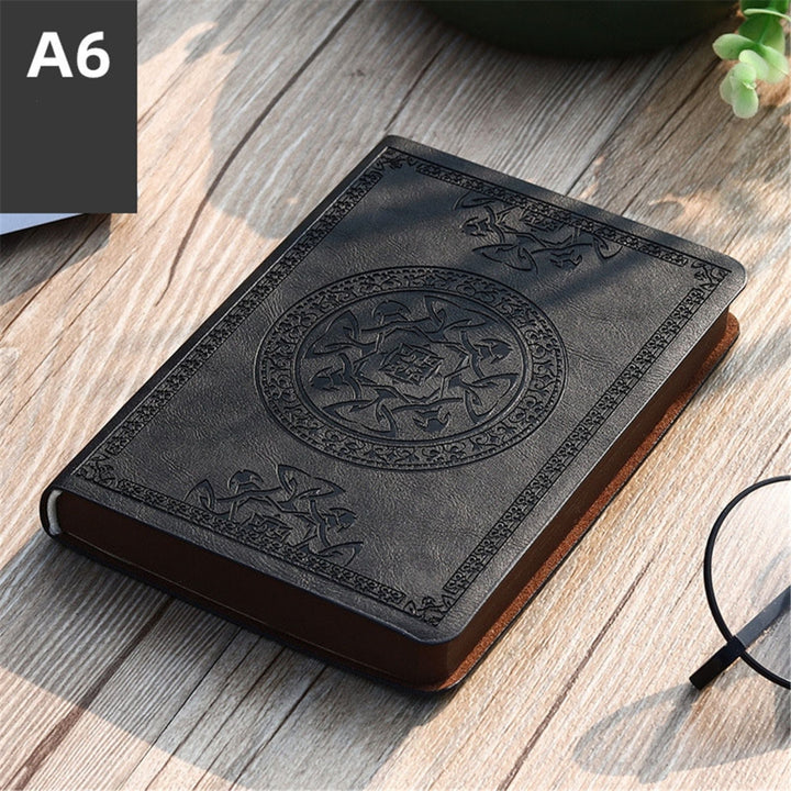 Stylish Vintage Pattern PU Leather Notebook - 140 Sheets of Diary Notepad Stationery - Perfect Gift!