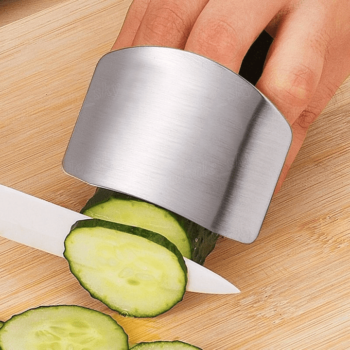 1pc, Finger Guard Stainless Steel Finger Guard For Slicing Reusable Finger Guard Kitchen Finger Guard Metal Finger Guard Cutting Protector Safety Cutting Tools Kitchen Accessaries Kitchen Tools Kitchen Accessories