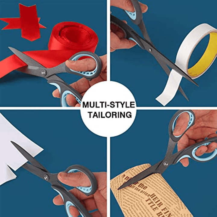 Teflon-Coated Scissors That Won'T Stick, Suitable for Home And Office Use, Rust-Free Shears Ideal for Kitchen Tasks, And Comfortable Grip Scissors for Arts, Crafts, And DIY Projects in Classrooms.