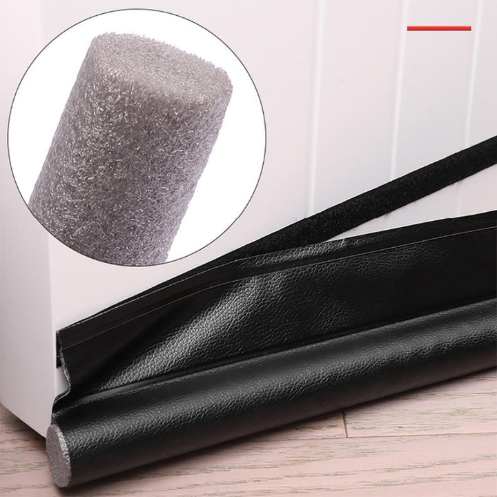 Anti-Cold Polyurethane Door Bottom Seal Strip - Adjustable Weatherstrip Under Door Draft Stopper - Foam One Side Gap Blocker for Home Insulation and Energy Saving