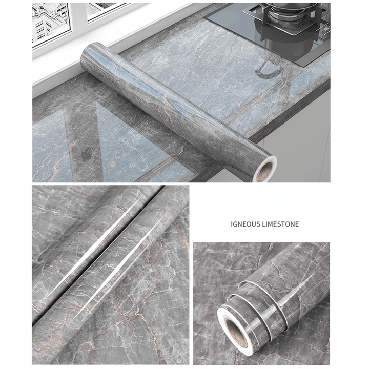 1 Roll Ultra-Thick Peel & Stick Wallpaper - Self-Adhesive, Removable, Waterproof & Oil-Proof - Ideal for Hassle-Free Kitchen & Bathroom Makeovers!