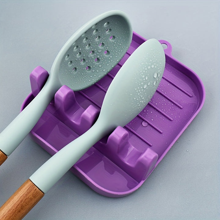 1pc Spoon Rest, Multi-purpose Utensils Holder, Spoon Shovel Rack, Pot Cover Rack, Spatula Rack Shelf, Kitchenware Rack For Restaurant Eid Al-Adha Mubarak