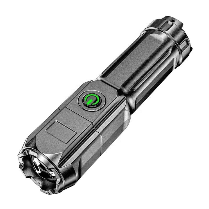 1pc Strong Light Zoom Flashlight Outdoor Multifunctional Portable Household Small Flashlight Telescopic Zoomable Lighting