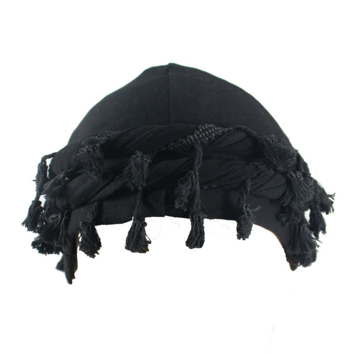 Turban For Men, Vintage Twist Head Wraps Durag With Tassel