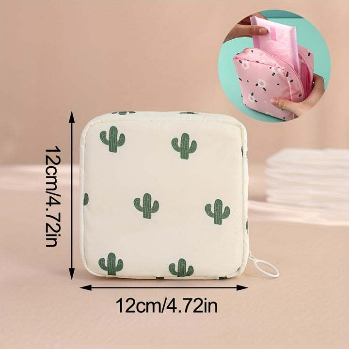 1pc Creative Simple Sanitary Towel Storage Bag, Multifunctional Travel Waterproof Bag, Cosmetic Organizer, Ideal choice for Gifts