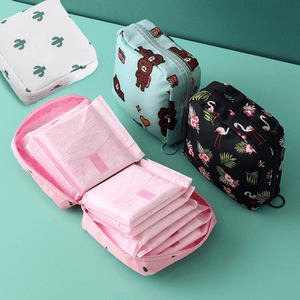 1pc Creative Simple Sanitary Towel Storage Bag, Multifunctional Travel Waterproof Bag, Cosmetic Organizer, Ideal choice for Gifts