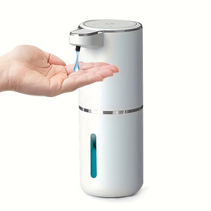Automatic Soap Dispenser - Touchless Foaming Soap Dispenser 400ml USB Rechargeable Dispenser Electric Wall Mounted 4levels Adjustable Foam Soap Dispenser Pump For Bathroom Kitchen Dish Soap