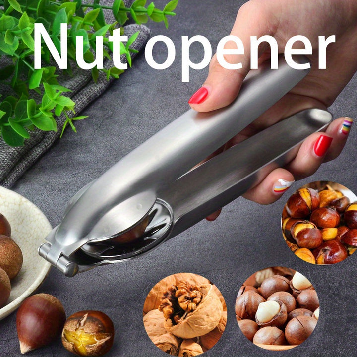 1pc, Chestnut Clip, Nutcracker Opener, Nuts Peeler, Stainless Steel Walnut Cracker, Kitchen Accessories