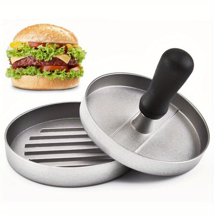 1pc Non-Stick Burger Press - Manual Meat Patty Maker for Perfect Burgers & Breakfast Pancakes, Essential Kitchen Gadget