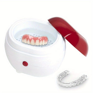 Automatic Denture Cleaning Case, Portable Retainer Cleaner Case, Denture Case With Filter, Effortlessly Clean And Protect Dentures, Braces, And Retainers, The Most Thoughtful Gift For Parents