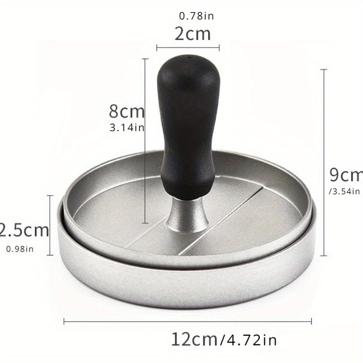 1pc Non-Stick Burger Press - Manual Meat Patty Maker for Perfect Burgers & Breakfast Pancakes, Essential Kitchen Gadget