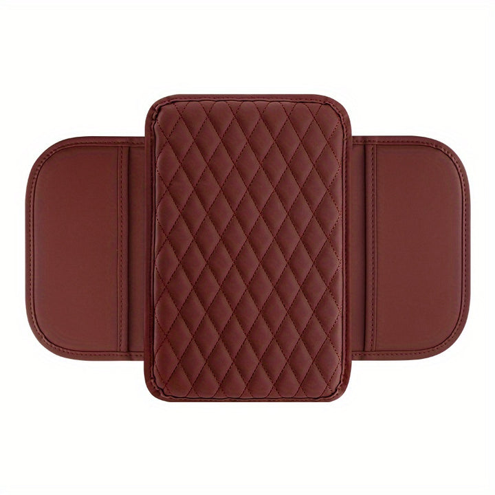 [Car Armrest Box] 1pc Car Armrest Box Heightening Pad With Side Storage Bag - Car Armrest Box Cushion - Universal For Four Seasons Car Interior Decoration Accessories
