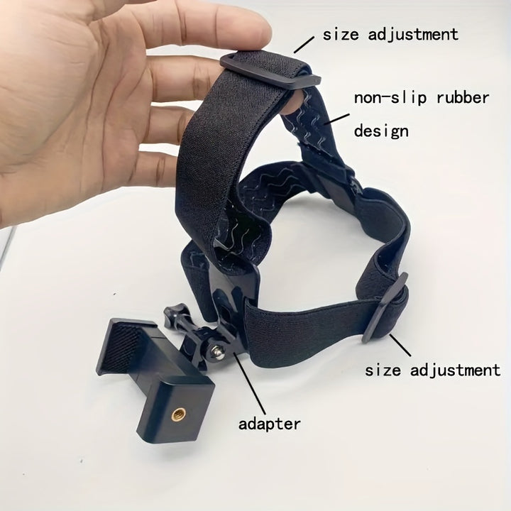 Adjustable Head-mounted Phone Camera Fixed Stand First Person Viewing Angle Shooting Video Camera Live