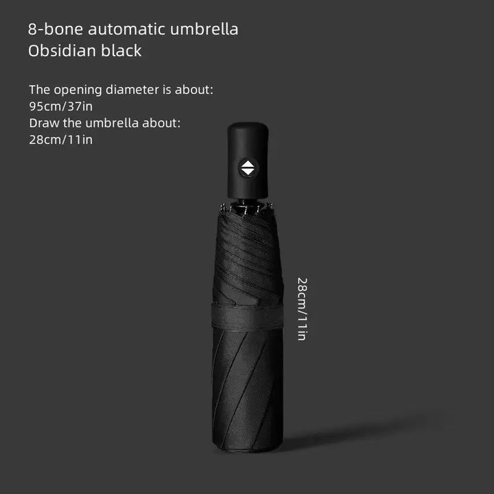 Stylish Automatic Folding Umbrella - Windproof, Waterproof, 8-Rib Durability for Men & Women - Perfect for Business or Casual Use