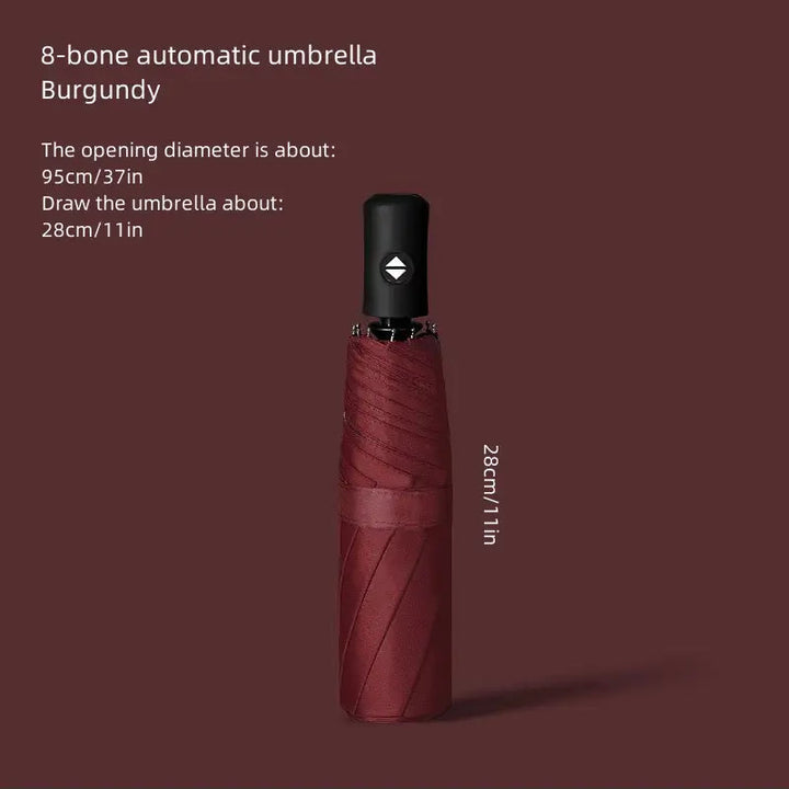 Stylish Automatic Folding Umbrella - Windproof, Waterproof, 8-Rib Durability for Men & Women - Perfect for Business or Casual Use