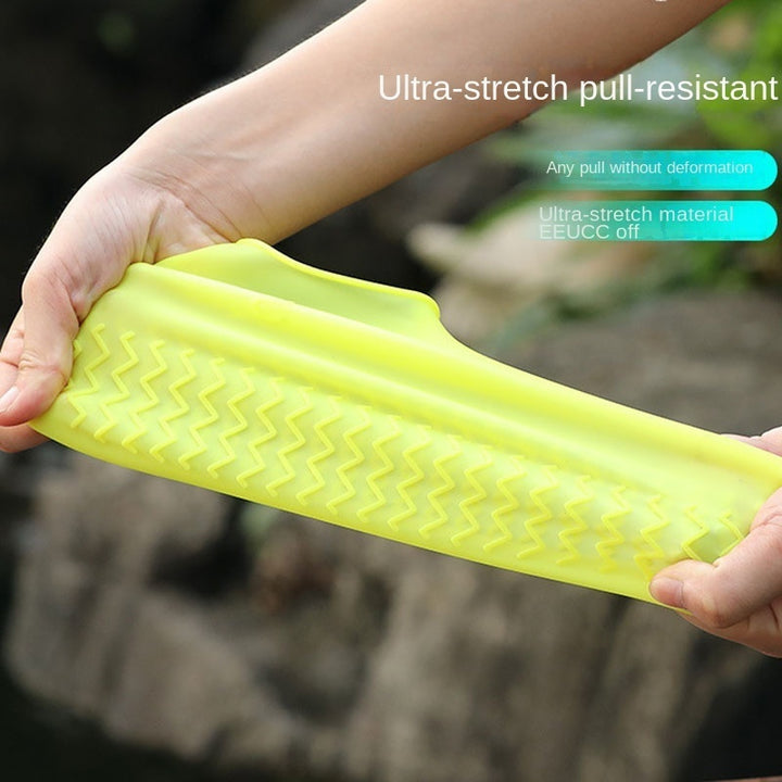 3 pair Of Outdoor Latex Rain Boots Waterproof Shoe Cover That Can Be Reused For Rain Prevention. Multiple Colors To Choose From, Durable