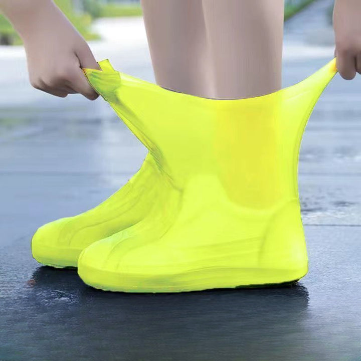 3 pair Of Outdoor Latex Rain Boots Waterproof Shoe Cover That Can Be Reused For Rain Prevention. Multiple Colors To Choose From, Durable