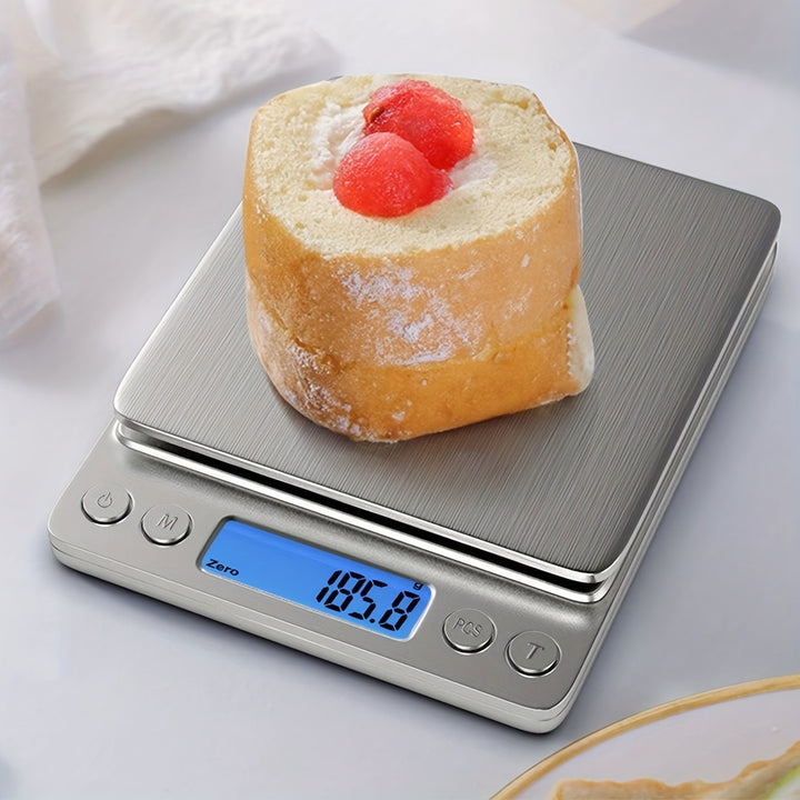 High Precision Digital Food Scale - 1pc Kitchen Scale in Grams and Ounces - Apartment Essentials, University Dormitory Essentials, Back to School Supplies