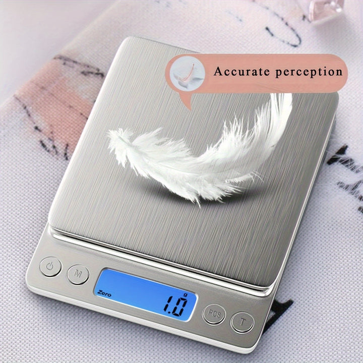 High Precision Digital Food Scale - 1pc Kitchen Scale in Grams and Ounces - Apartment Essentials, University Dormitory Essentials, Back to School Supplies