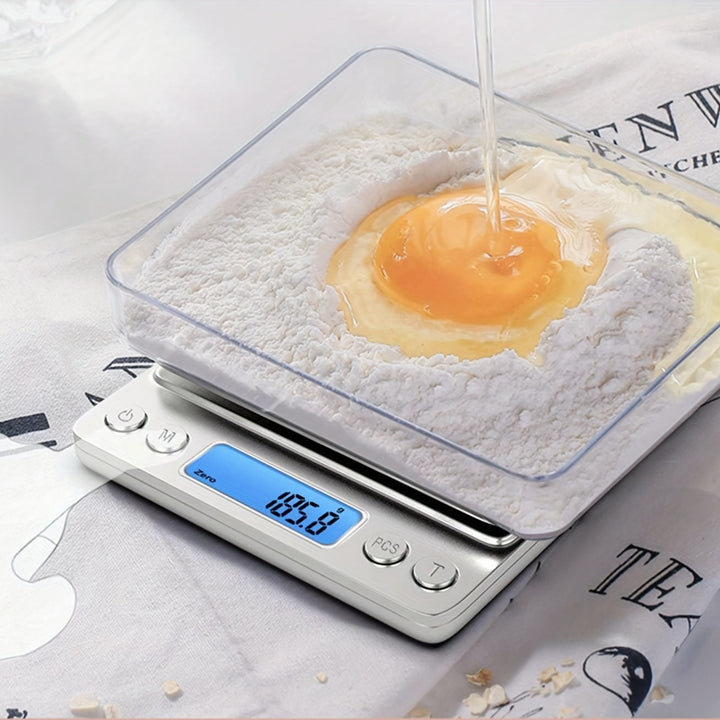 High Precision Digital Food Scale - 1pc Kitchen Scale in Grams and Ounces - Apartment Essentials, University Dormitory Essentials, Back to School Supplies