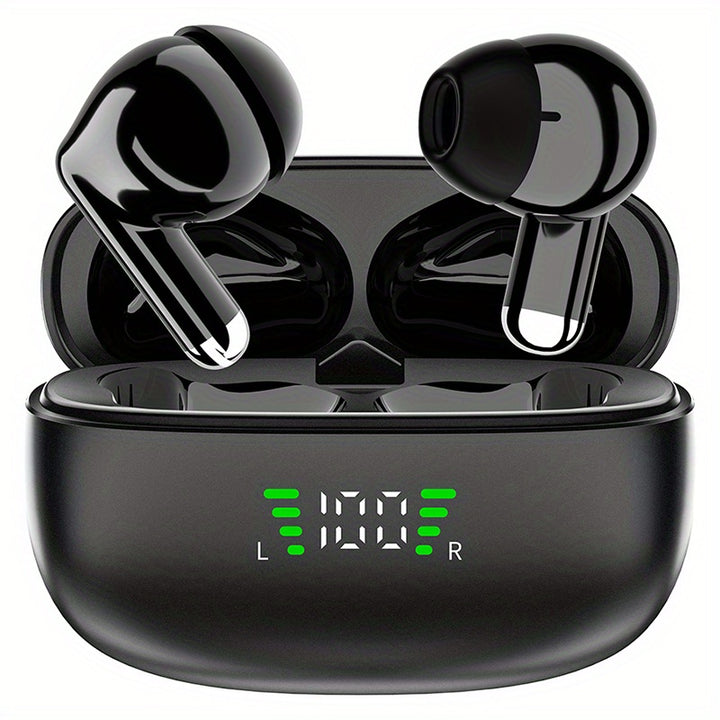 Wireless5.3 Earbuds, TWS Stereo Earphones, Sport Headset, Touch Control in Ear Headphones with LED Digital Display Charging Case for Phone