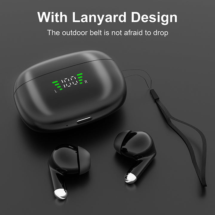 Wireless5.3 Earbuds, TWS Stereo Earphones, Sport Headset, Touch Control in Ear Headphones with LED Digital Display Charging Case for Phone