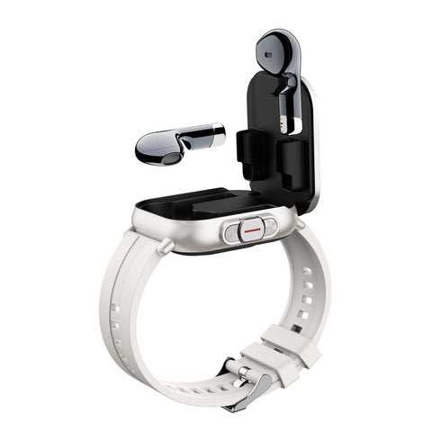 2 in 1 TWS Earbuds And Smart Watch, Premium Wireless Calling, Fitness Tracker, Music Playback, Message Notifications And Display, Smartwatches Ideal for Halloween And Christmas Presents.