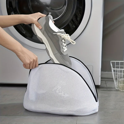 1-Pack Polyester Shoe Wash Bag, Durable Laundry Shoe Care Mesh Bag