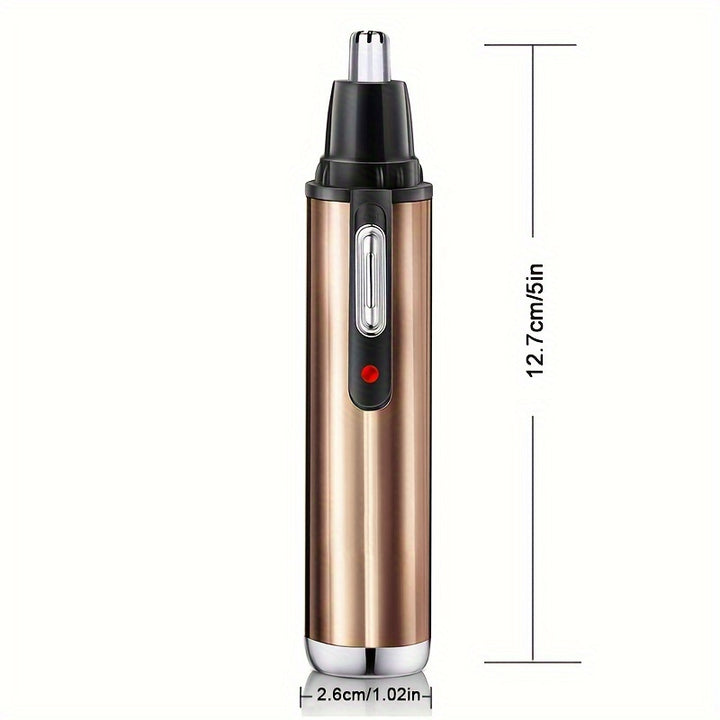 Tondeuse à cheveux de nez et d'oreilles rechargeable USB pour hommes et femmes - Épilation faciale sans douleur, batterie lithium de 400mAh, comprend un couvercle de protection, appareil d'épilation