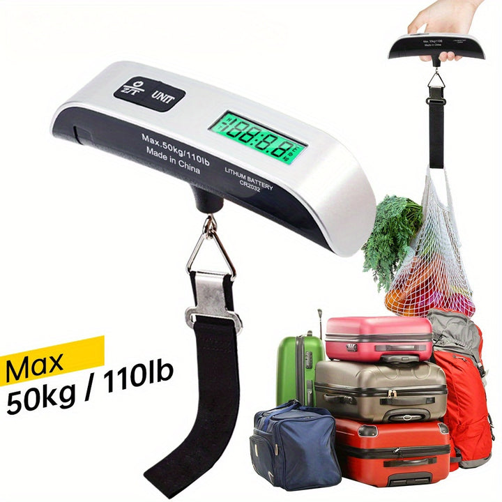 [Hand-Pulled Hanging Luggage Scale] Hand scale, luggage scale, T-shaped electronic scale, express scale, 50kg, hand-pulled hanging scale