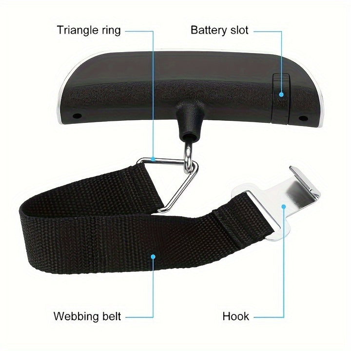 [Hand-Pulled Hanging Luggage Scale] Hand scale, luggage scale, T-shaped electronic scale, express scale, 50kg, hand-pulled hanging scale
