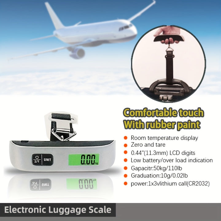 [Hand-Pulled Hanging Luggage Scale] Hand scale, luggage scale, T-shaped electronic scale, express scale, 50kg, hand-pulled hanging scale
