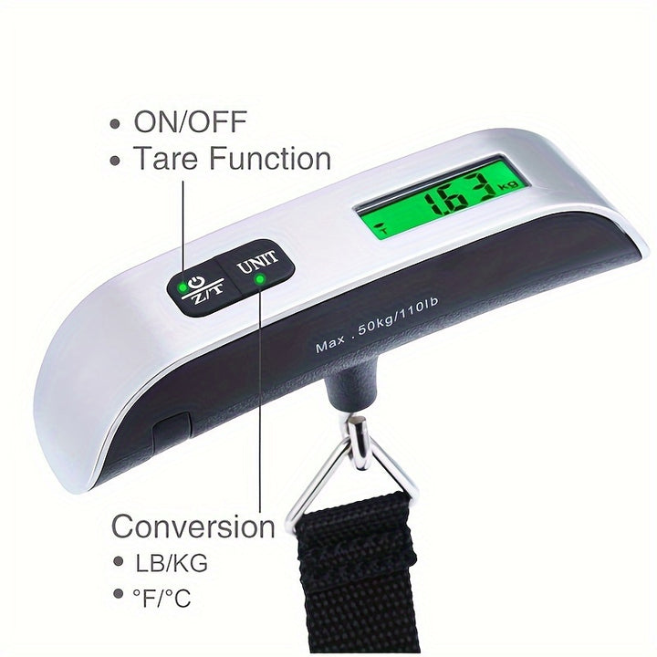 [Hand-Pulled Hanging Luggage Scale] Hand scale, luggage scale, T-shaped electronic scale, express scale, 50kg, hand-pulled hanging scale