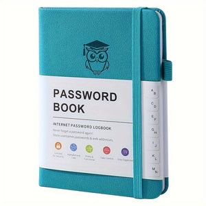 [Secure A6 Password Logger Notebook] A6 Password Logger Journal - Secure Hardcover Notebook with Alphabetical Tabs for Easy Organization - Great for Seniors, Internet Password Log, Address Organizer and Pocket-Sized Convenien