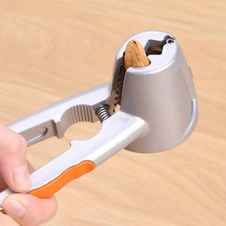 1pc Metal Walnut Cracker Clamp - Multi-Functional Nut Opener Tool for Pecans, Hazelnuts - Durable Household Kitchen Gadget with Non-Slip Handle