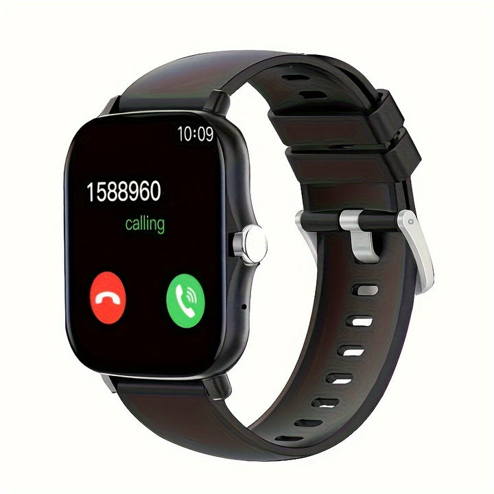 Orologio Smart Wireless per Android e iPhone, Design Slim Senza Bordo, Modalità Sportive Multiple, Avviso di Sedentarietà, Previsione Meteo, Notifiche di Messaggi