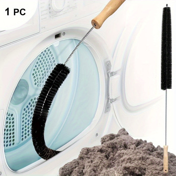 1pc Multi-Purpose Dryer Vent Cleaning Tool Set - Manual Lint Brush, Flexible Crevice Brush, and Washing Machine Brush for Bathroom and Kitchen Use - No Electricity or Batteries Required
