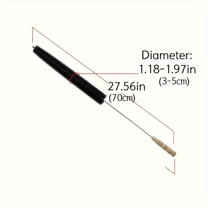 1pc Multi-Purpose Dryer Vent Cleaning Tool Set - Manual Lint Brush, Flexible Crevice Brush, and Washing Machine Brush for Bathroom and Kitchen Use - No Electricity or Batteries Required