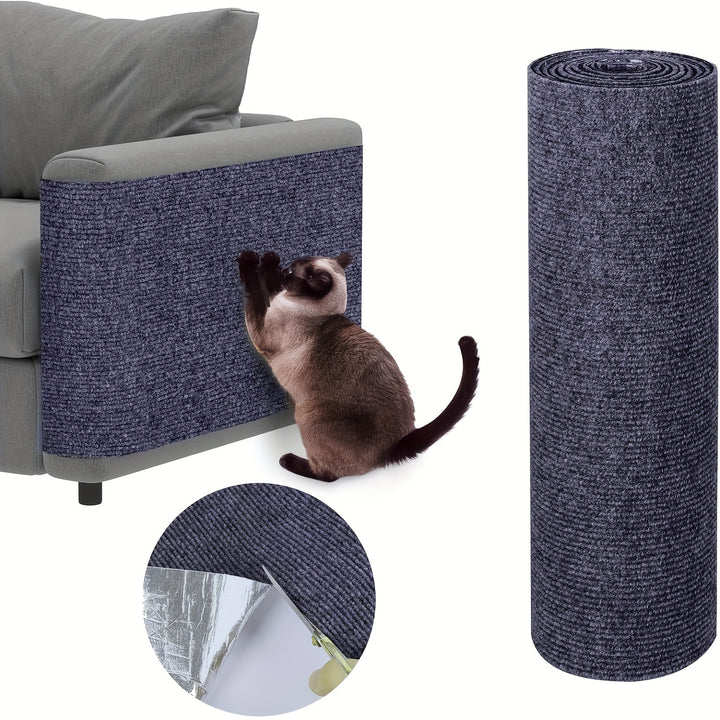 Anpassbare selbstklebende Katzenkratzmatte - 78,7x15,7" | Schützt Möbel & Fördert gesunde Krallen
