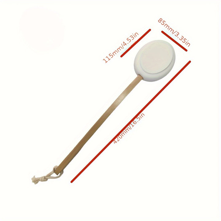 Long Handle Easy Reach Lotion Applicator for Back - Non-Electric Body Cream Brush for Elderly, Women - Skin Care Tool