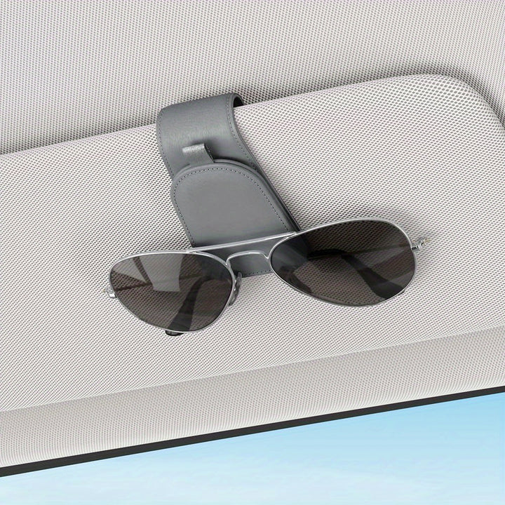 [Magnetic Sunglass Holder] 2pcs Magnetic Cloth Sotfamily Sunglass Holder for Car Visor, Glasses Clip
