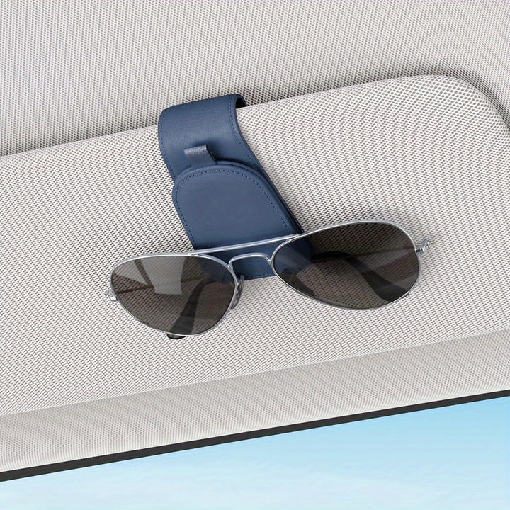[Magnetic Sunglass Holder] 2pcs Magnetic Cloth Sotfamily Sunglass Holder for Car Visor, Glasses Clip