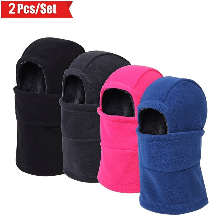 Thick Fleece Hood Balaclava Winter Windproof Mask Neck Cover Hats For Men And Women, Cold Weather Motorcycle Mask Hood Outdoor Sports Windproof Hat