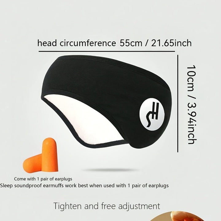 Comfort-Fit Adjustable Sleep Mask with Noise Cancelling Earplugs - Fragrance & Paraben Free, Suitable for All Skin Types