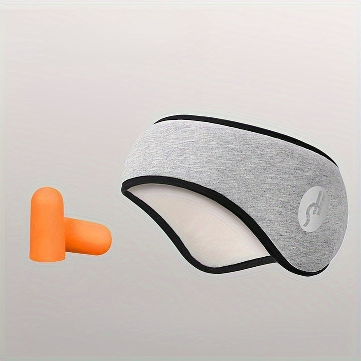 Comfort-Fit Adjustable Sleep Mask with Noise Cancelling Earplugs - Fragrance & Paraben Free, Suitable for All Skin Types