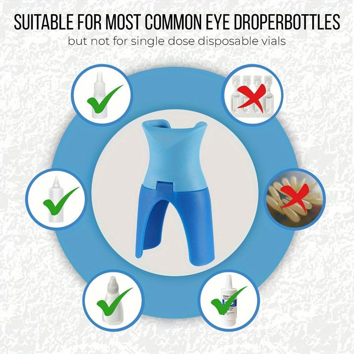 Einfache-Griff Tragbare Augentropfenflasche - Hypoallergen, Wiederverwendbar & Duftfrei für Alle Altersgruppen, Passt in die meisten Standardfläschchen, Ideal für Reisen & Platzsparend