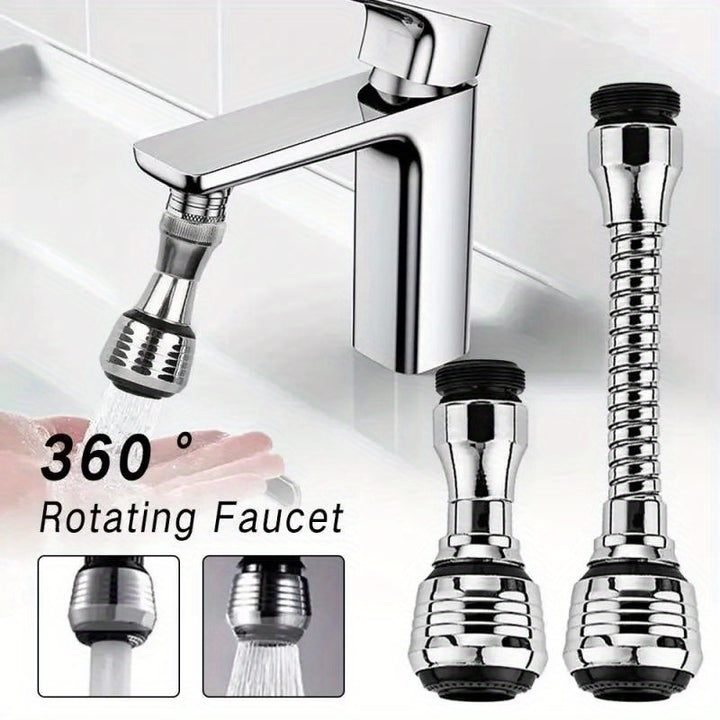 2pcs 360° Rotatable Faucet Aerator | Dual Mode Water Saving Tap Extender - High Pressure, Splash-Proof, Easy to Use, No Electricity Needed